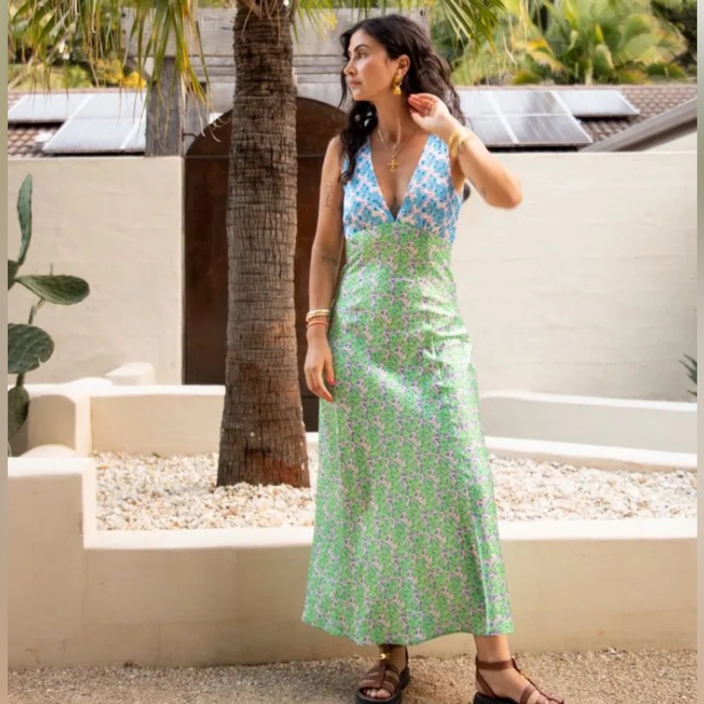 Floral print maxi dress